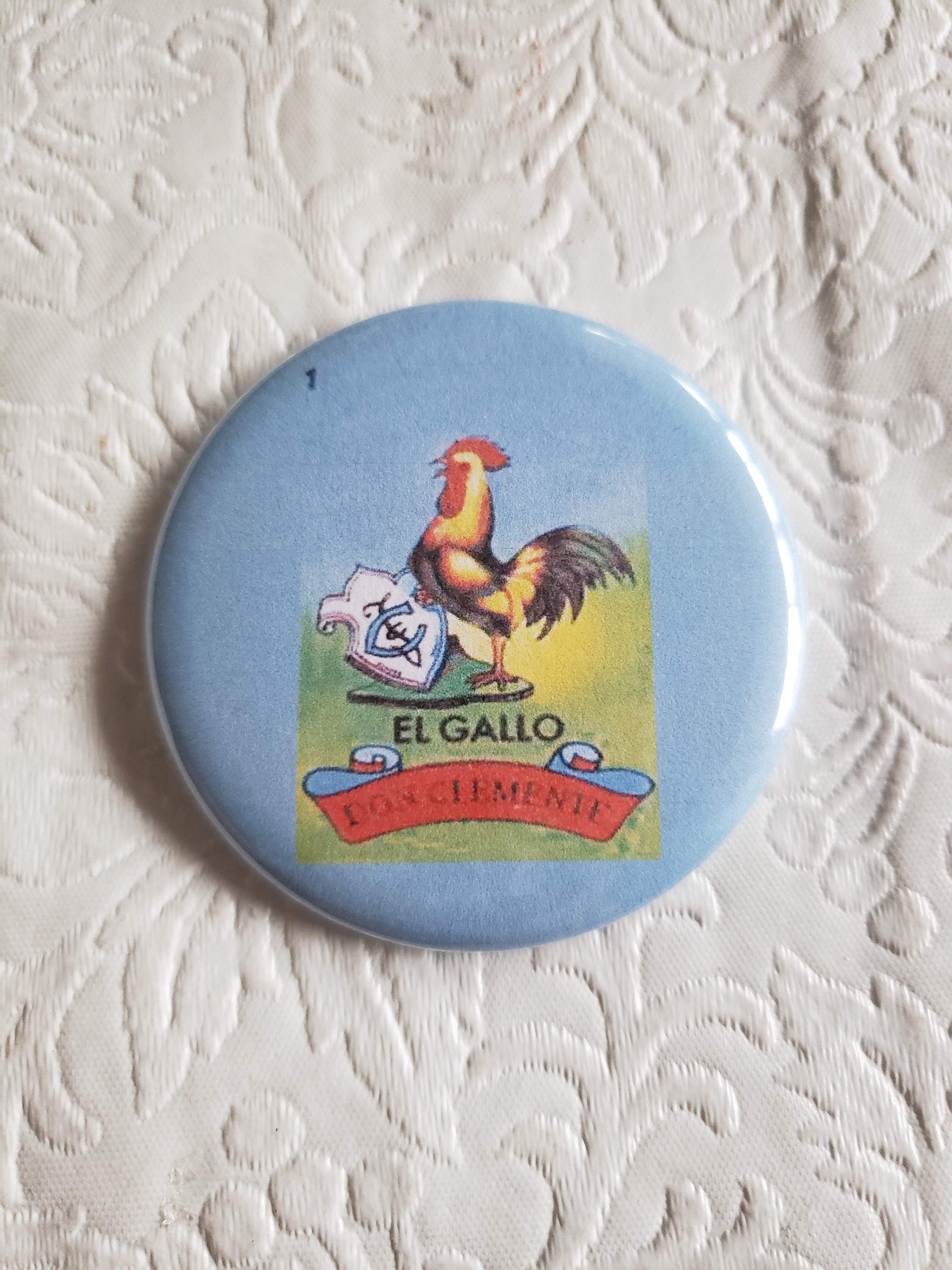 2.25 inch Pocket Purse Mirror, El Gallo, Rooster, Make-up Accessories