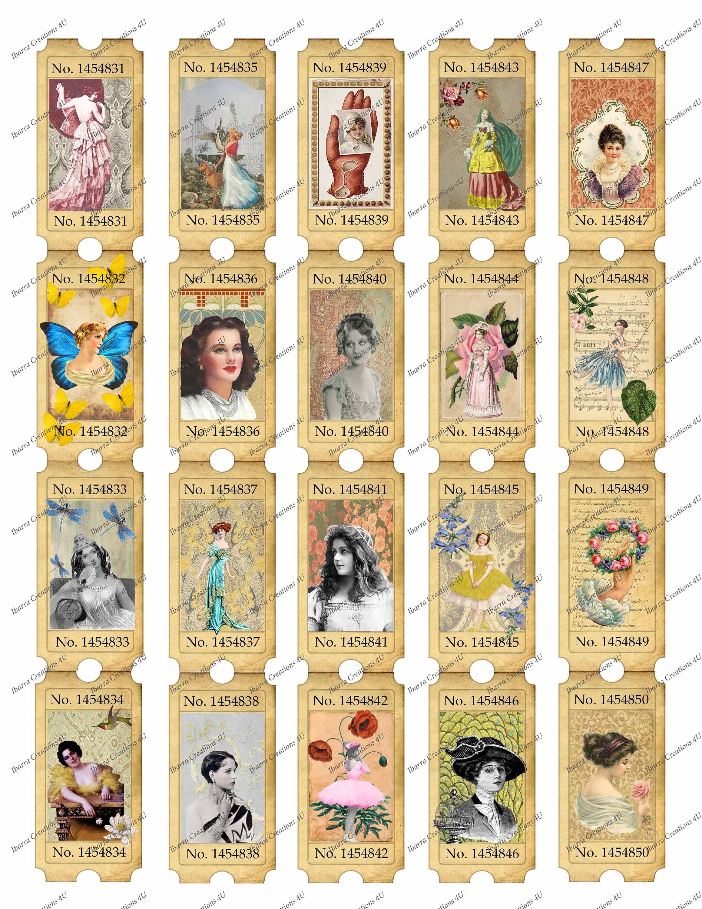 Digital Download, Individual Mini Works of Art, Ready to Print