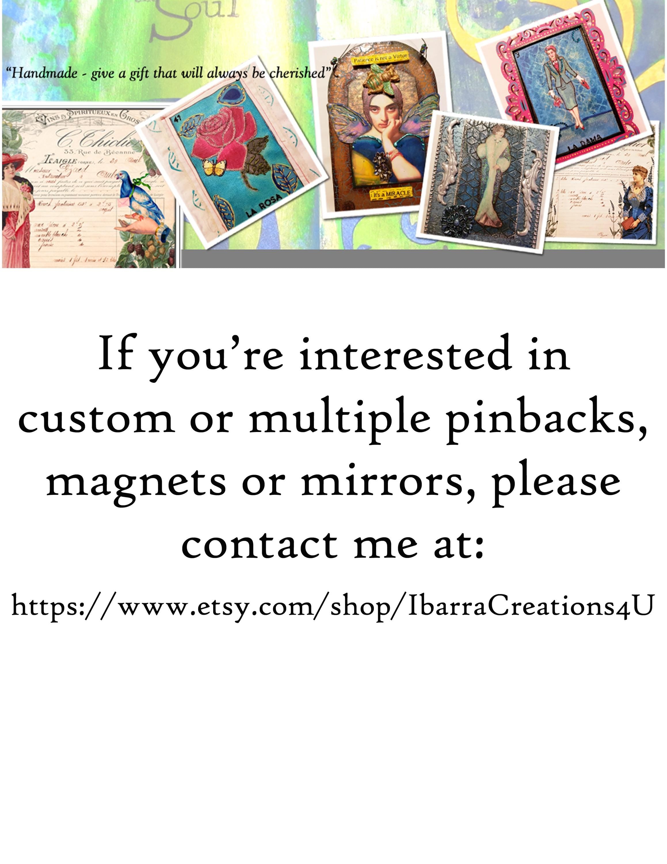 Pocket Purse Mirror, Frida Kahlo, Make-up Accessories