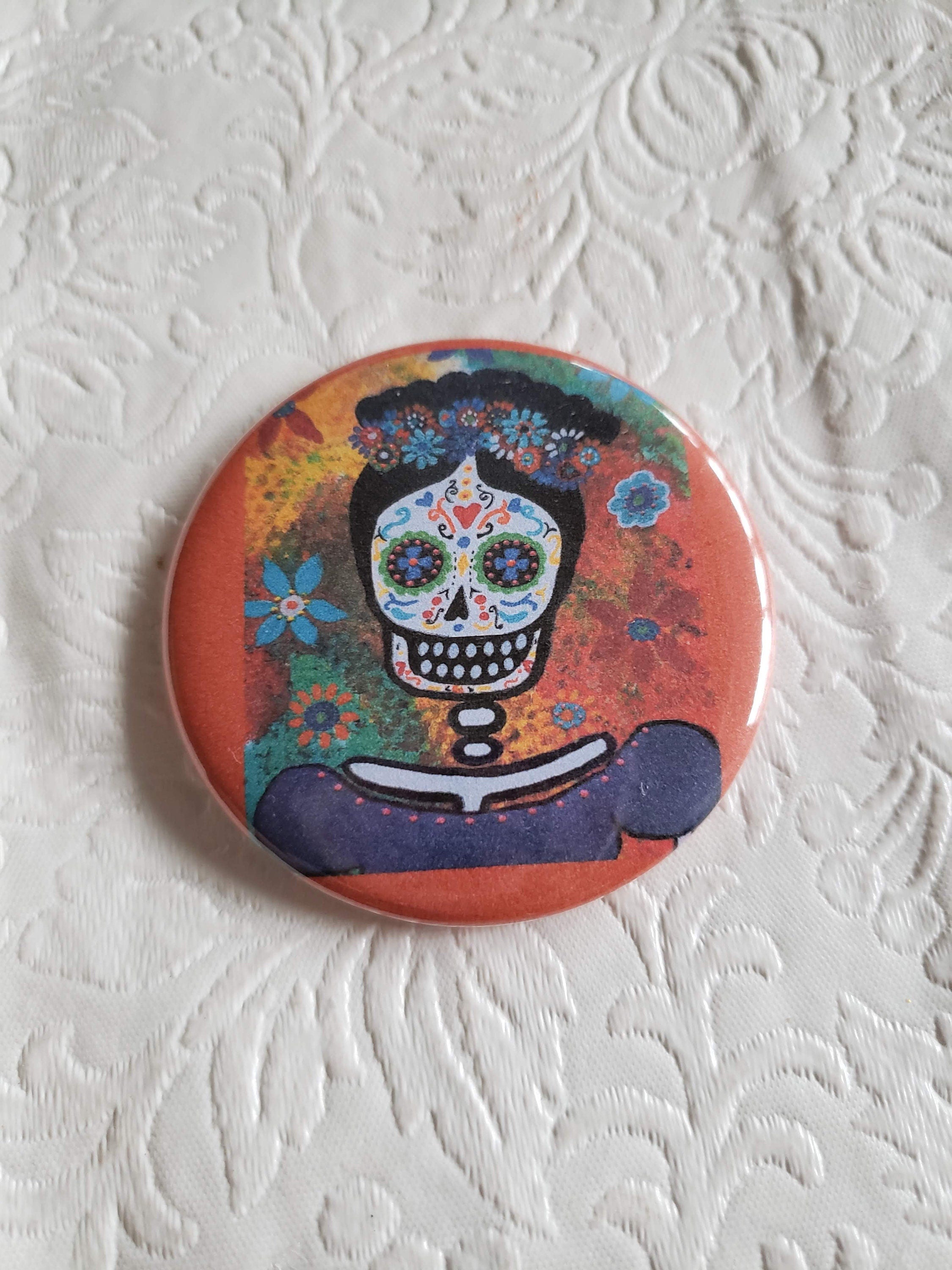 2.25 inch Pocket Purse Mirror, Dia de los Muertos, Make-up Accessories - YOU PICK YOUR FAVORITE!