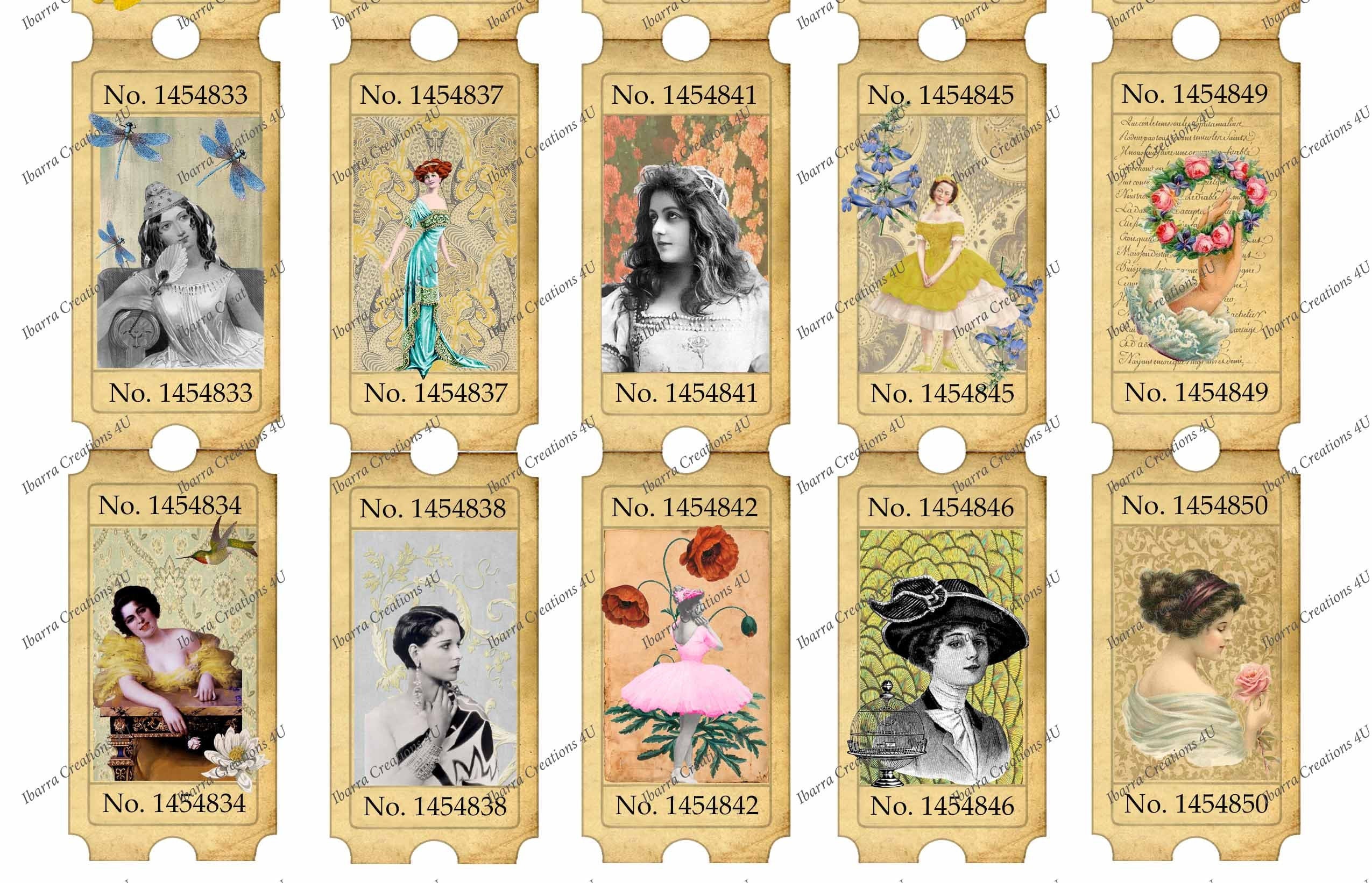 Digital Download, Individual Mini Works of Art, Ready to Print