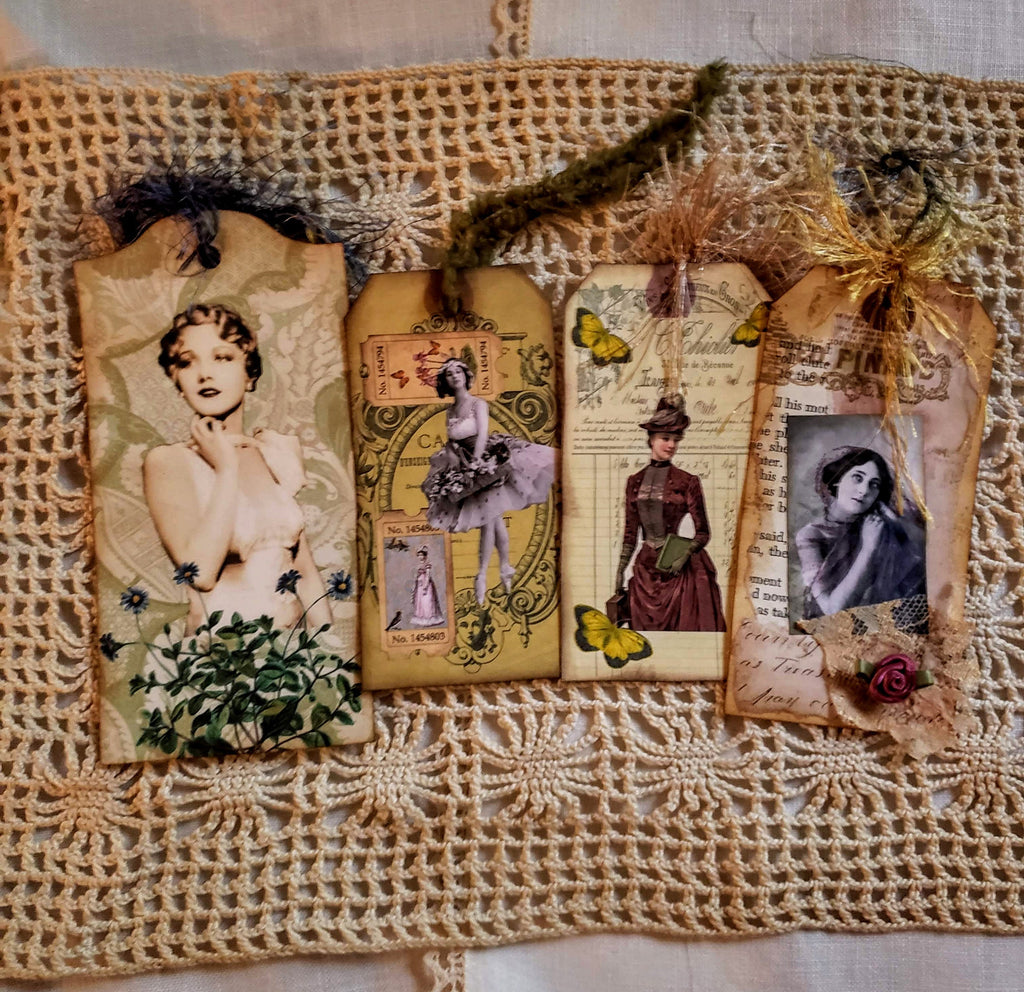 Journal Ephemera Pack, Journaling Supplies, Altered Glassine Bag