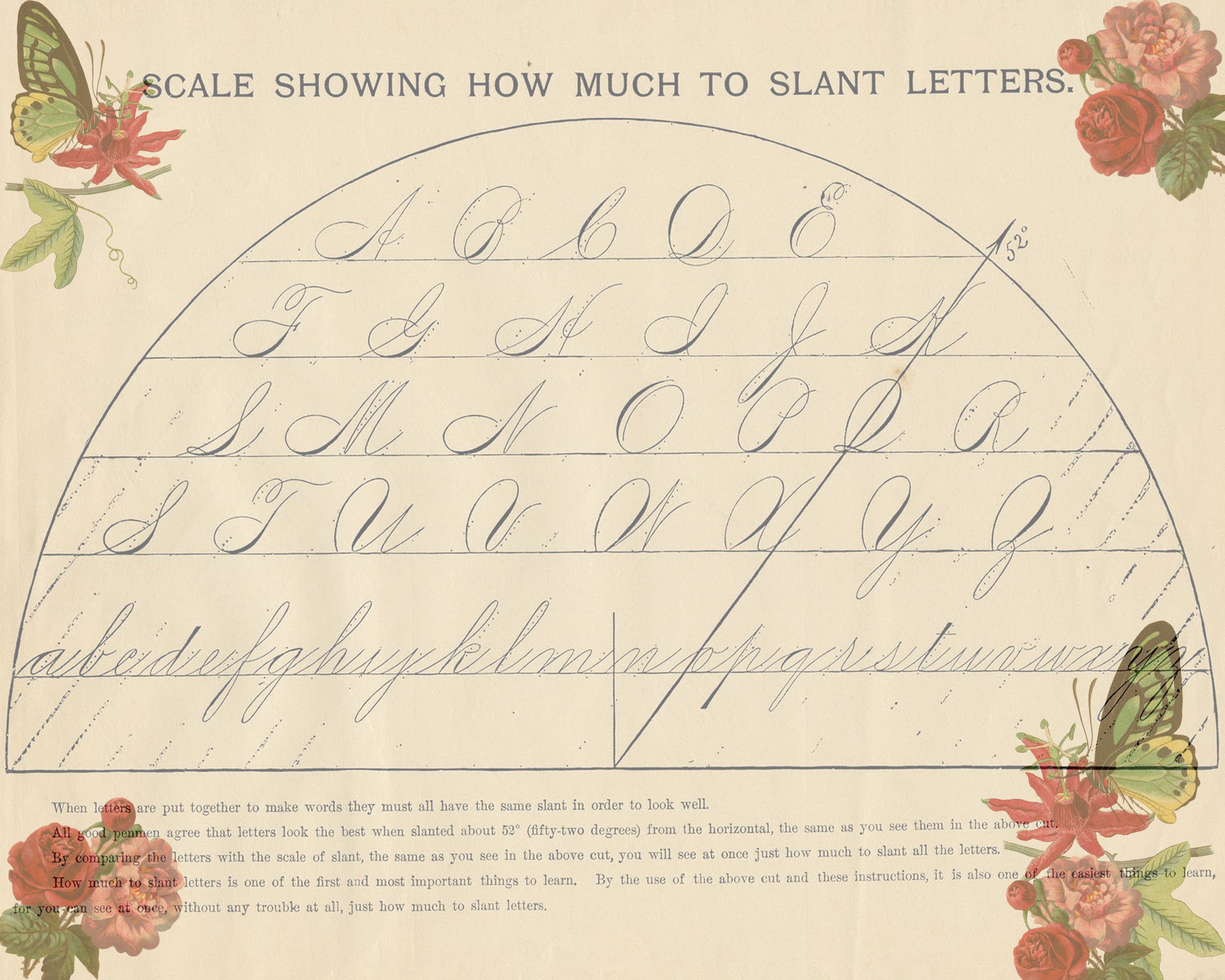 Instant Download-Victorian Girl Holding White Dove-Vintage Alphabet Practice Page