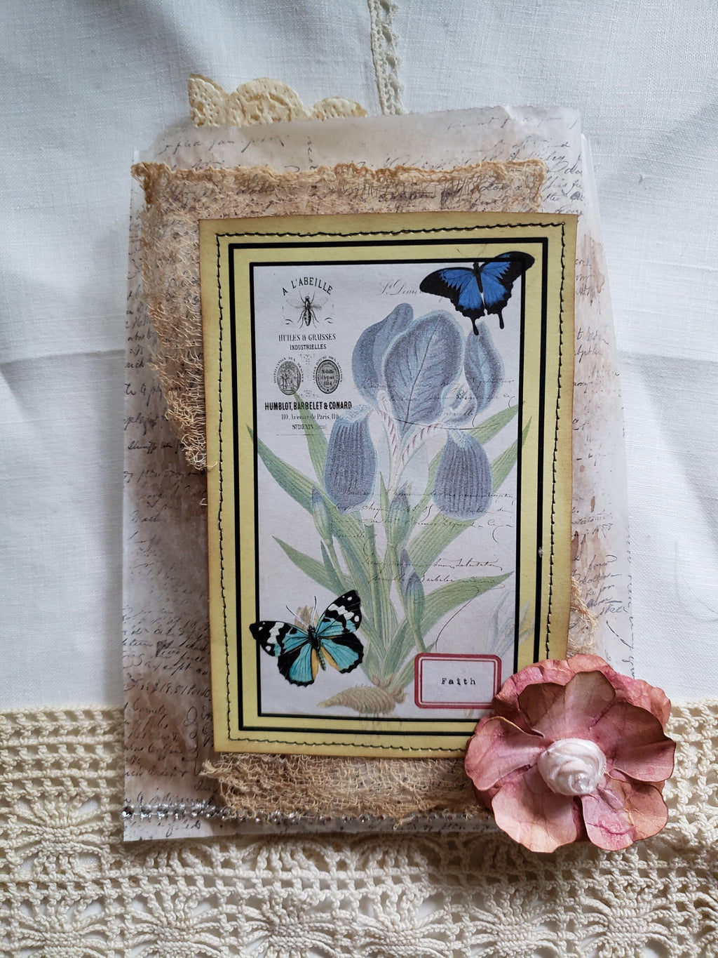 Journal Ephemera Pack, Journaling Supplies, Altered Glassine Bag