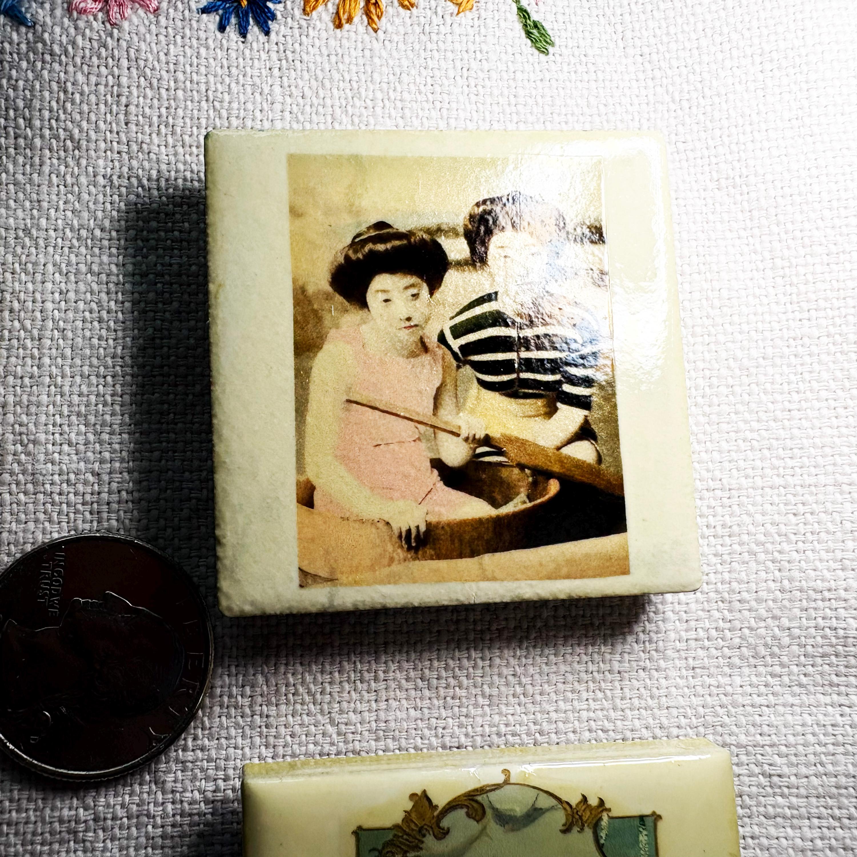 2 inch Tile Magnets - Miniature Decorations - Square Tiles - Kitchen Decor - CHOOSE Your Favorite