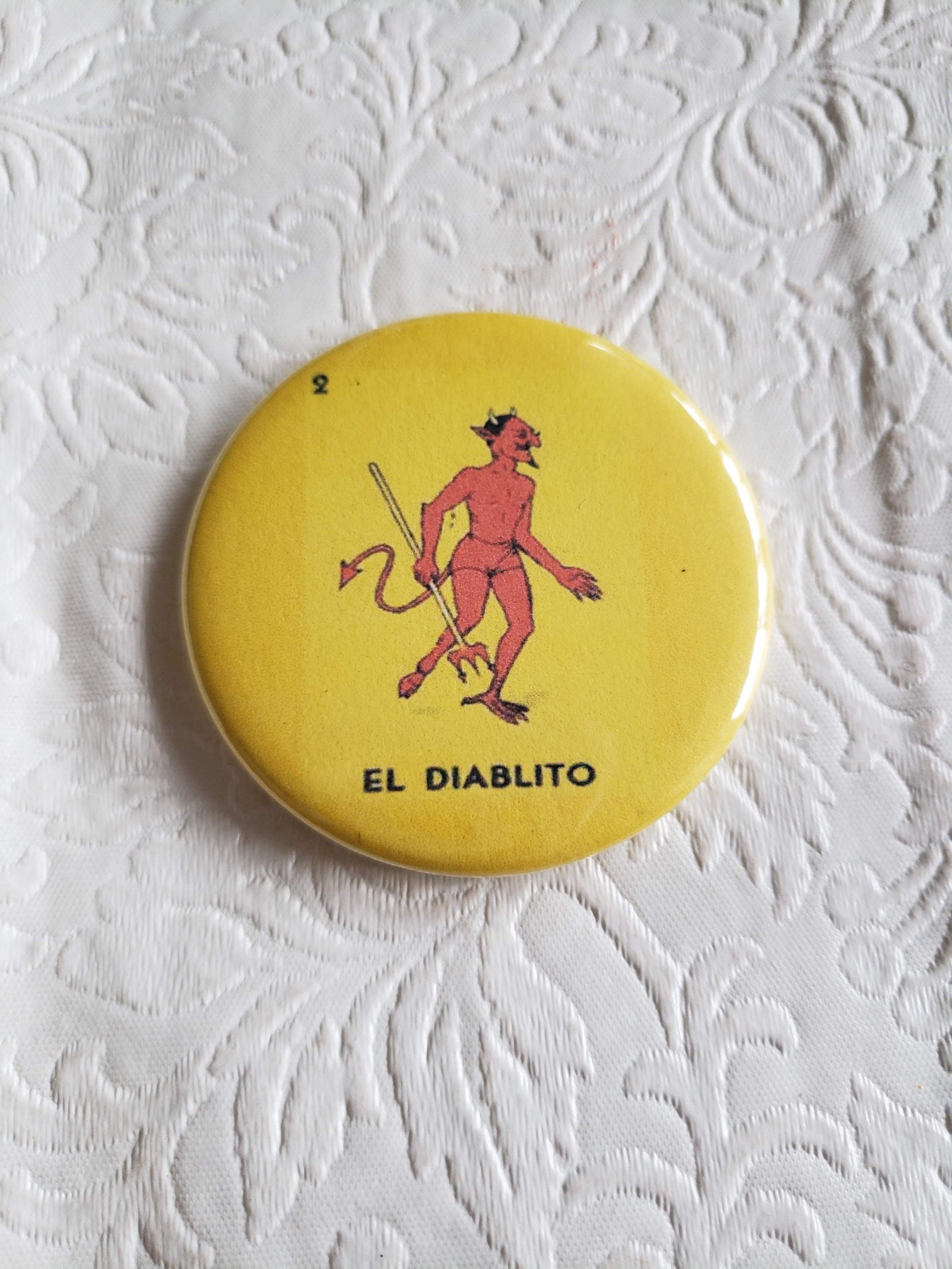 Pocket Purse Mirror, Loteria El Diablo, Make-up Accessories